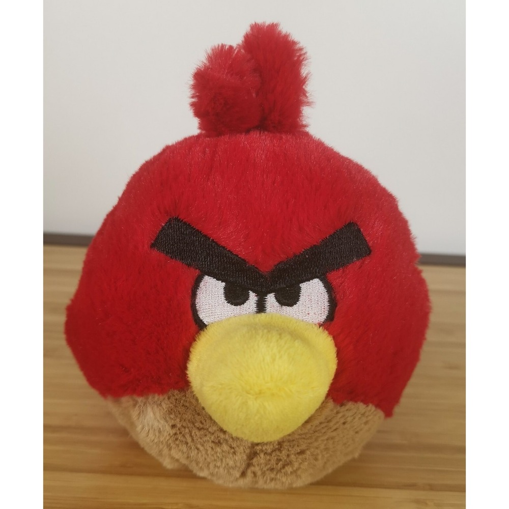 Angry birds plush red bird toy stuffed animal 6" In Hartz